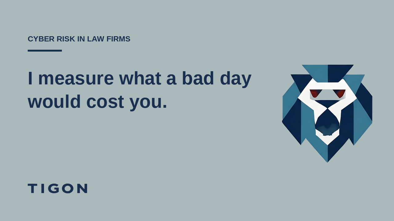 Tigon: I measure what a bad day would cost you.